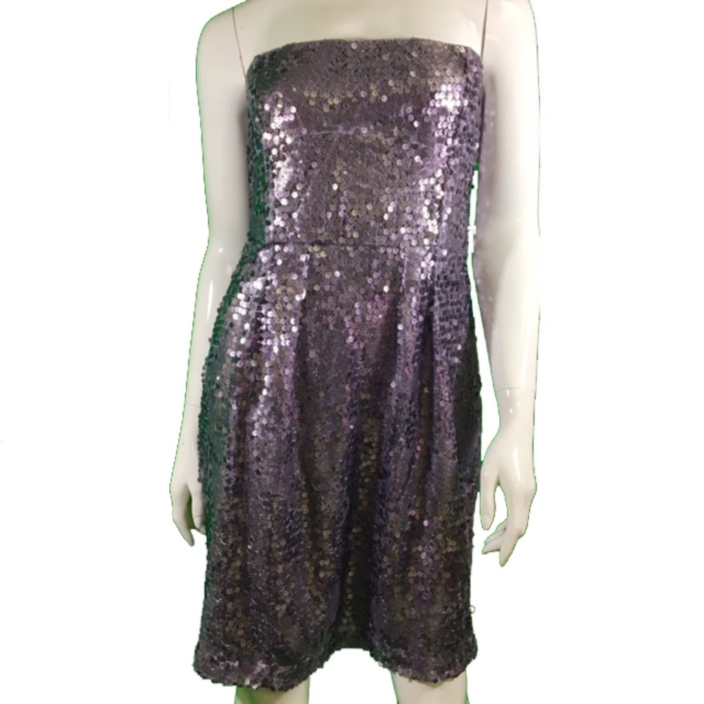 BCBG Max Azaria Sequin Strapless Dress (1135)